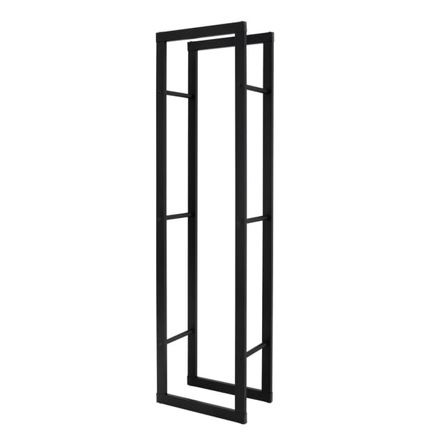 ML-Design Kaminholzregal 40x150x25 cm Rechteckig Schwarz Metall Innen/Außen