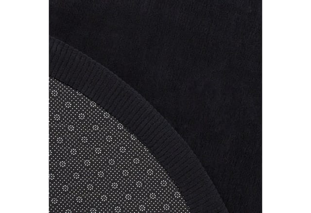 Paco Home Kinderteppich Kinderzimmer Teppich Baby Spielteppich Flauschig Rutschfest Deko Schwarz, 120 Cm Rund
