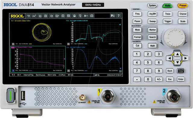 RIGOL DNA814 - Vektornetzwerkanalysator, 5 kHz - 14 GHz, 2 Ports