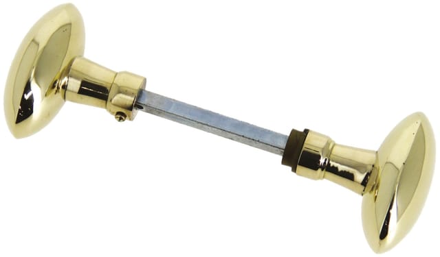 Doppelknopf Antik Poliertes Messing Ergonomisch