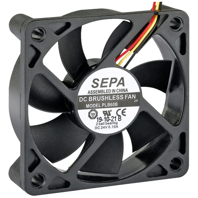Sepa - Plb60b05fse35a Axiallüfter 5 V/dc 27.6 M³/h (l X B X H) 60 X 60 X 15 Mm