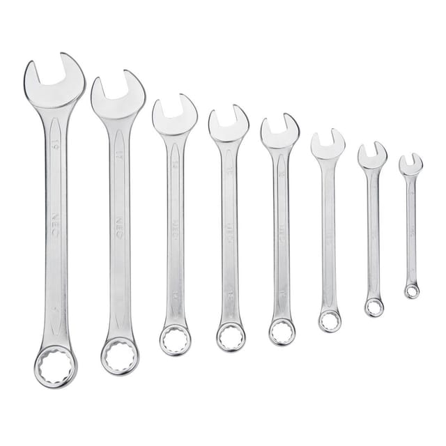 8 Tlg. Ring-maulschlüsselset 6-19 Mm Crv, Din 3113