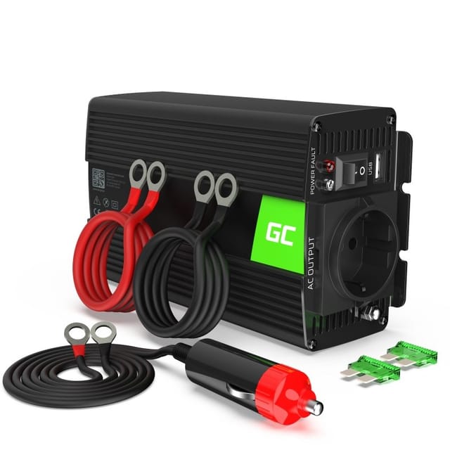 Green Cell Inv01de Adapter E Inverter De Auto Current 300 W Black