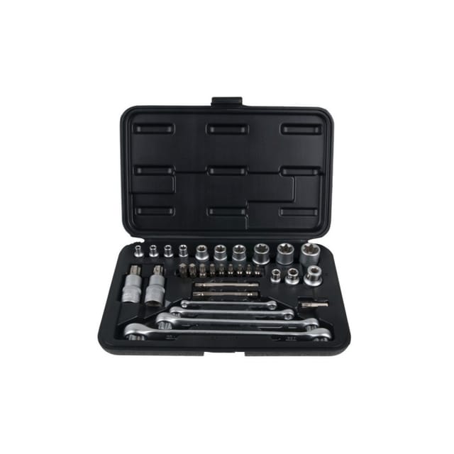 Steckschlüsselsatz Und Torx-schraubendrehereinsätze Ks Tools, 1/4'' - 5/16" - 3/8' '- 1/2'', 31-teilig