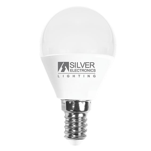 Tecnoweld - Dekorative Led-glühbirne Silver Electronis Spherical 7w=70w - E14 - 5000k - 620 Lm - Weißes Licht - A+