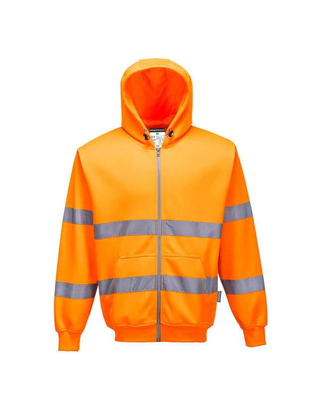 Sweatzip-hoodie Hivis Orange 4xl
