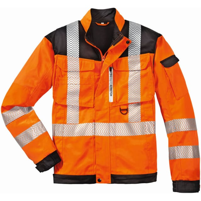 Warnschutz-bundjacke Kentucky, Leuchtorange/grau, En Iso 20471 Kl.2, Gr. 3xl