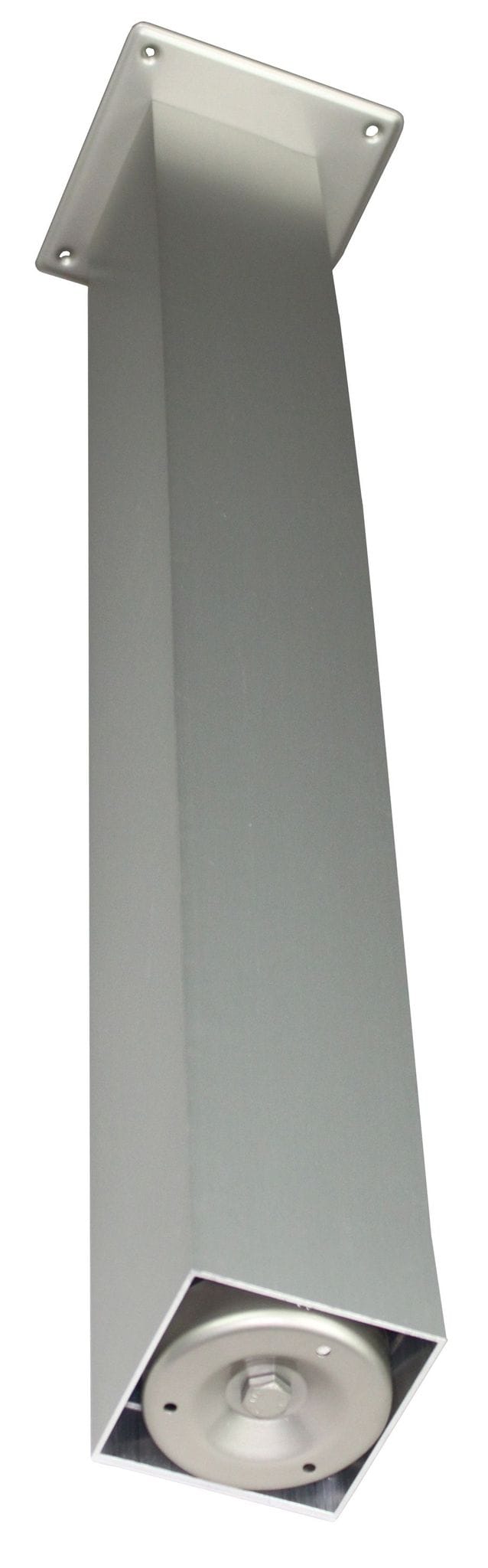 Tischbein / Stüzfuß - Edelstahloptik, Vierkant 10x10 Cm X 110 Cm, Höhenverstellbar