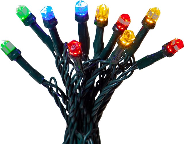 Eglo Christmas - Eglo Led Lichterkette Für Außen, Außenbeleuchtung Bunt, Outdoor-weihnachtsbaumbeleuchtung Mit Timer, 15 M