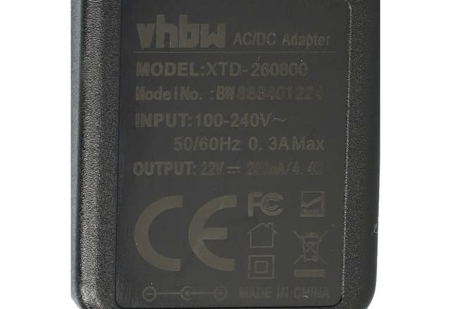 Vhbw - Netzteil / Ladegerät Kompatibel Mit Bosch Wet&dry 14.4 V Bks4043/03, 14.4 V Bks4043/04 Akkustaubsauger - 200 Cm