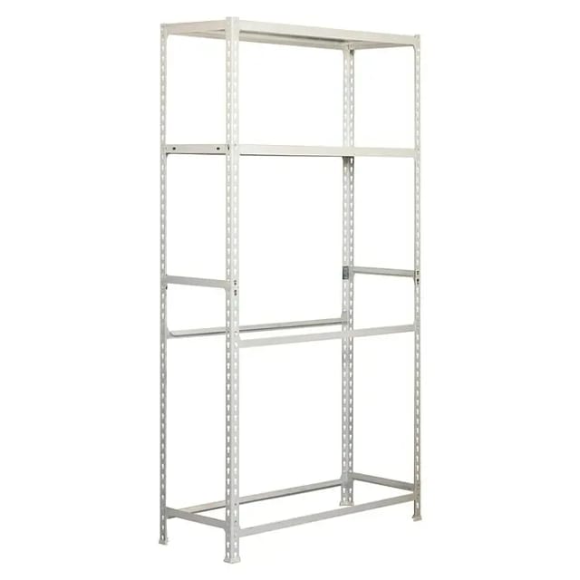 Simonrack Weißes Metallregal 3 Ebenen Robust