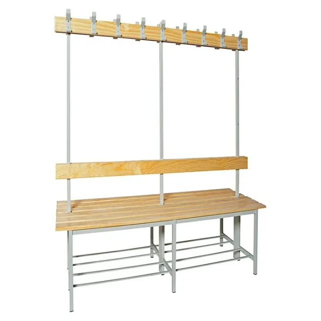 Simonbench Demontierter Doppelte Garderobenbank Grau 160 Cm