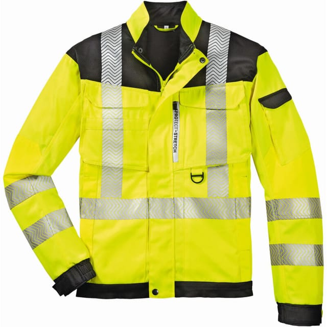 Warnschutz-bundjacke Kentucky, Leuchtgelb/grau, En Iso 20471 Kl.2, Gr. 3xl