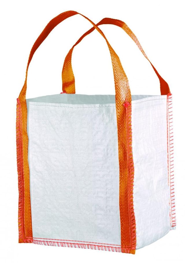 Mini Big-bag 40 X 40 X 45 Cm, 2 Schlaufen Weiss Farbe Weiß