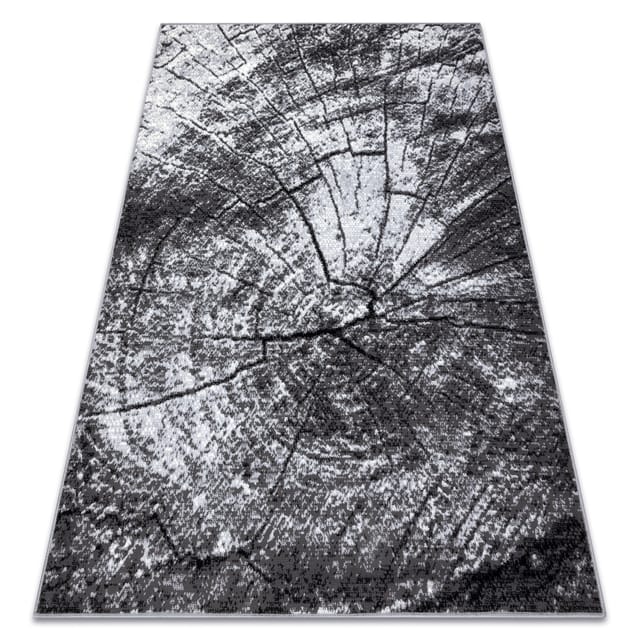 Teppich Bcf Morad Pień Baum Holz - Grau Grey 80x150 Cm