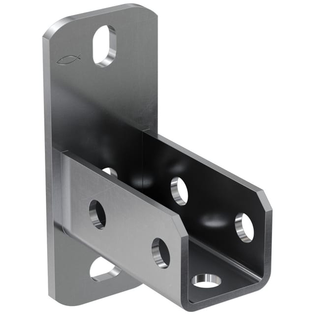 Fischer - Sattelflansch Sf L 41 Edelstahl A4