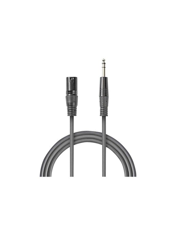 Nedis - Symmetrisches Audiokabel Xlr 3 Poliger Stecker 635 Mm Stecker Vernickelt 300 M Rund Pvc Dunkelgrau Papphulle 62