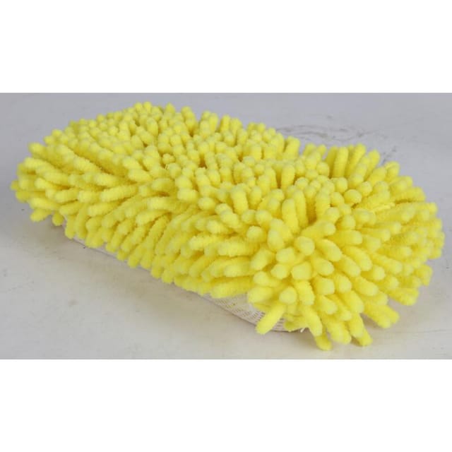 Buri - 12x Mikrofaser Autoschwamm 31x11cm Schwamm Reinigung Putzen Polieren Auto Top