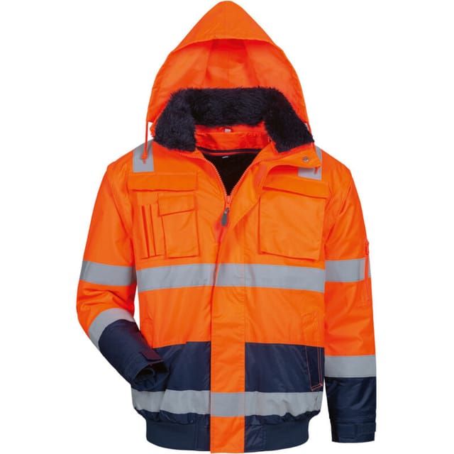 Gr .2xl (62/64) Oliver Warnschutz Pilotjacke Orange/marine Orange Oliver Hig