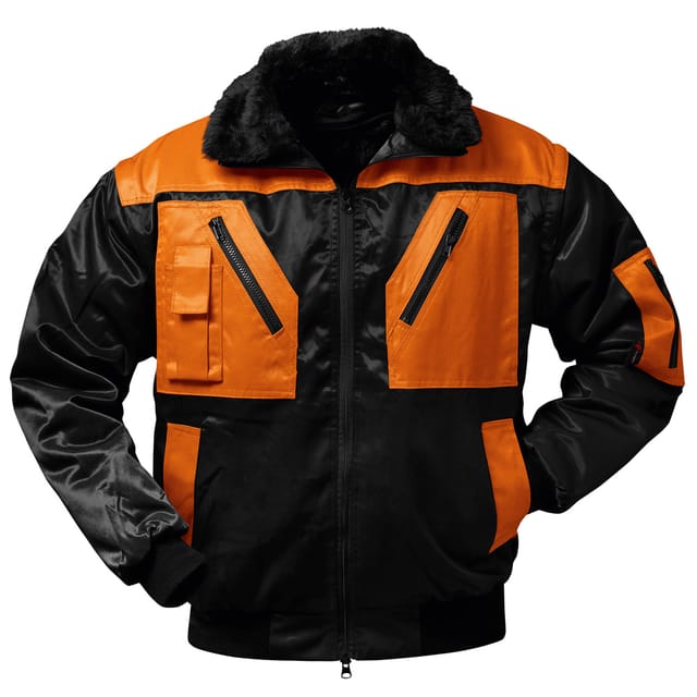 Gr .l (54/56) Oslo Pilotjacke Schwarz Oslo Pilot Jacket