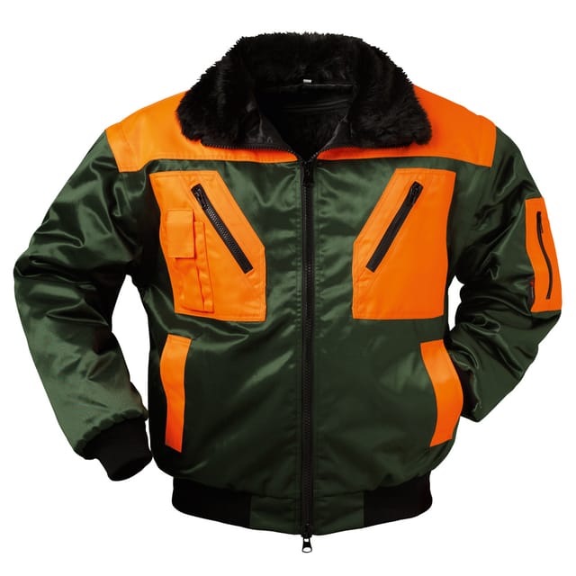 Gr .4xl (70/72) Rotdorn Waldarbeiter Pilotjacke Grün Rotdorn Pilot Jacket