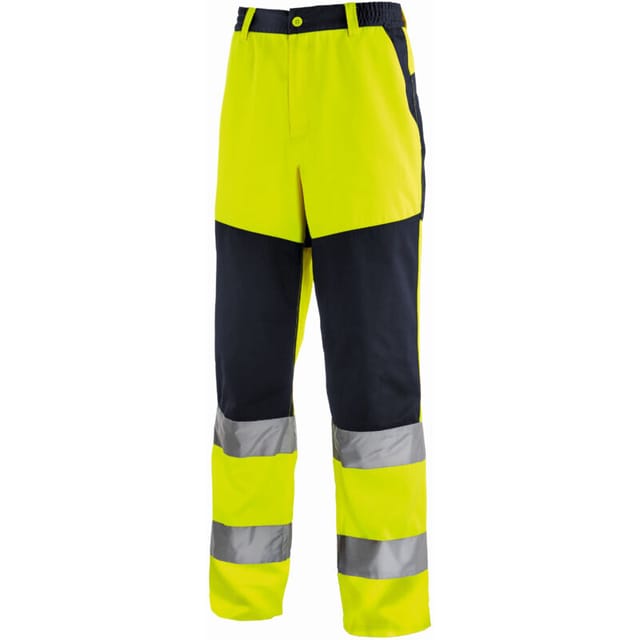 Warnschutz-bundhose Rochester Leuchtgelb/navy Größe 44