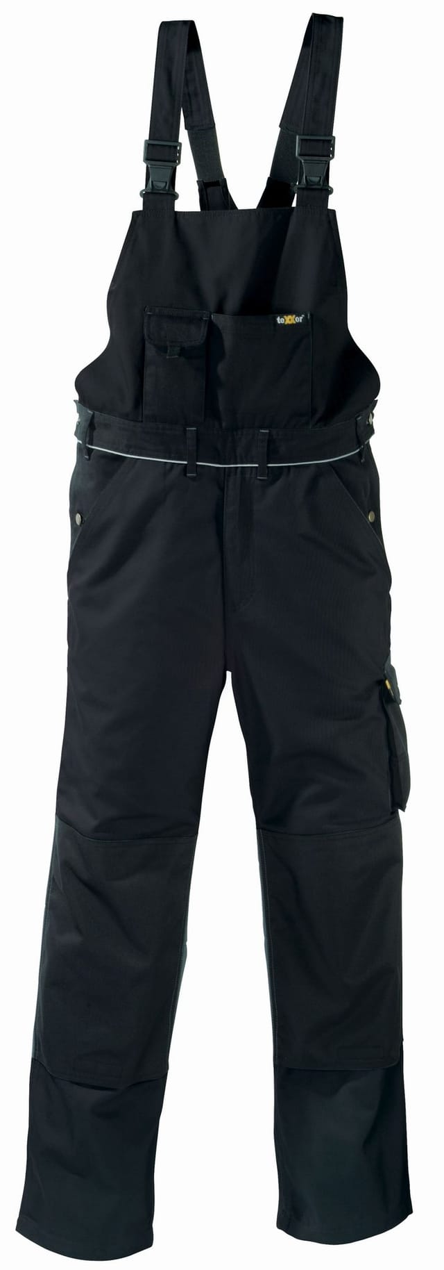 Canvas (320 G/m²) Latzhose Amazonas Schwarz Größe 28