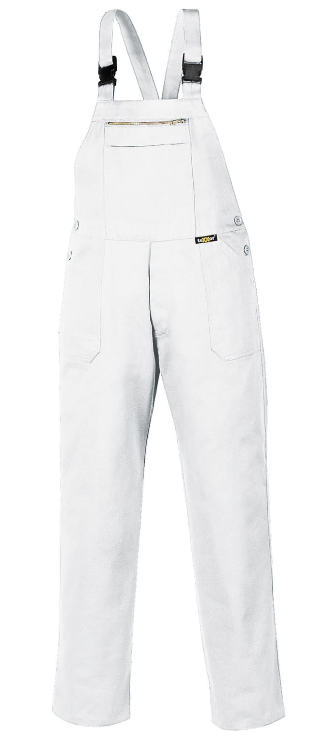 Latzhose 290 G/m² Weiß Größe 28