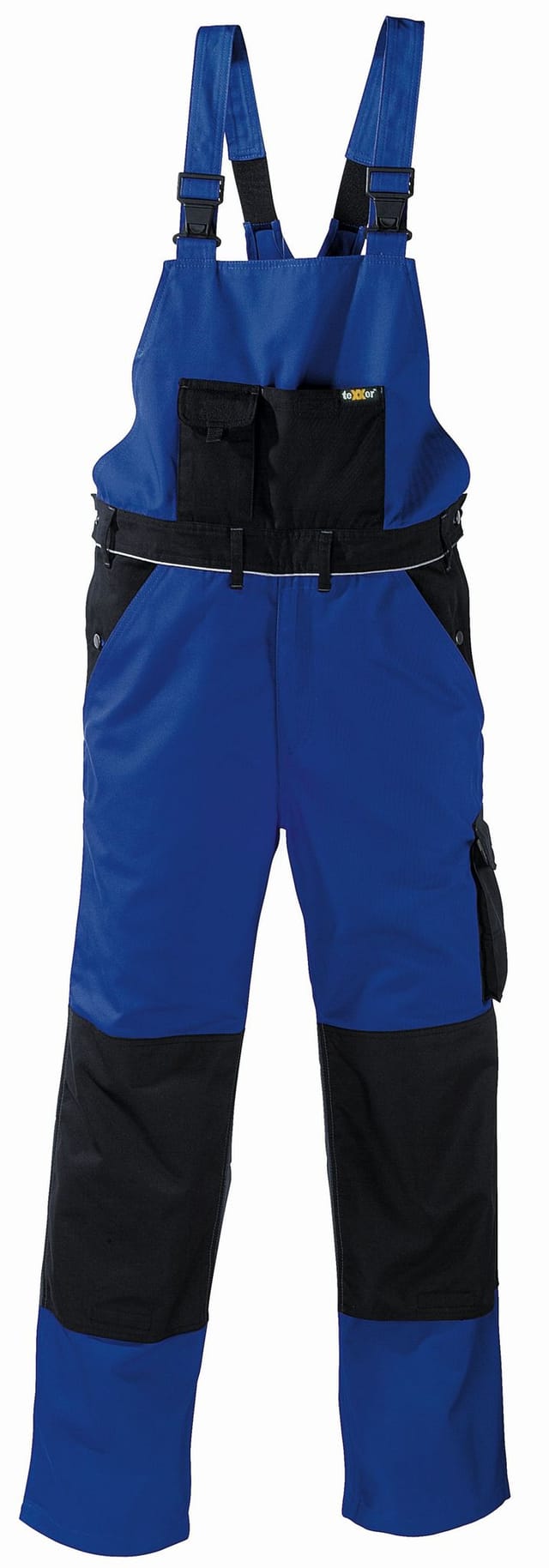 Canvas (320 G/m²) Latzhose Amazonas Kornblau/schwarz Größe 27