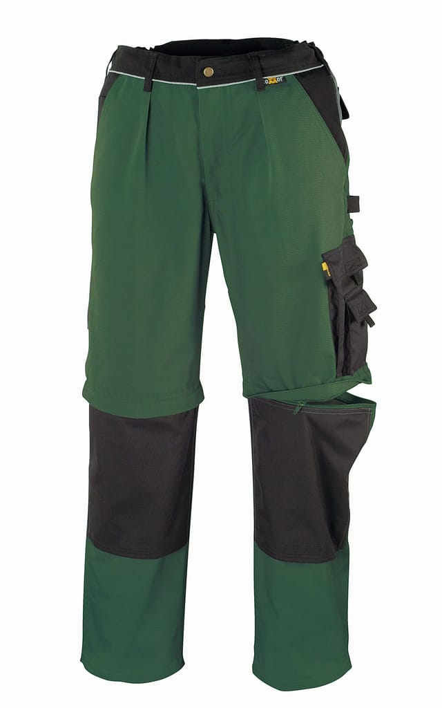 Canvas (320 G/m) 2-in-1 Bundhose Tobago Grün/schwarz Größe 42