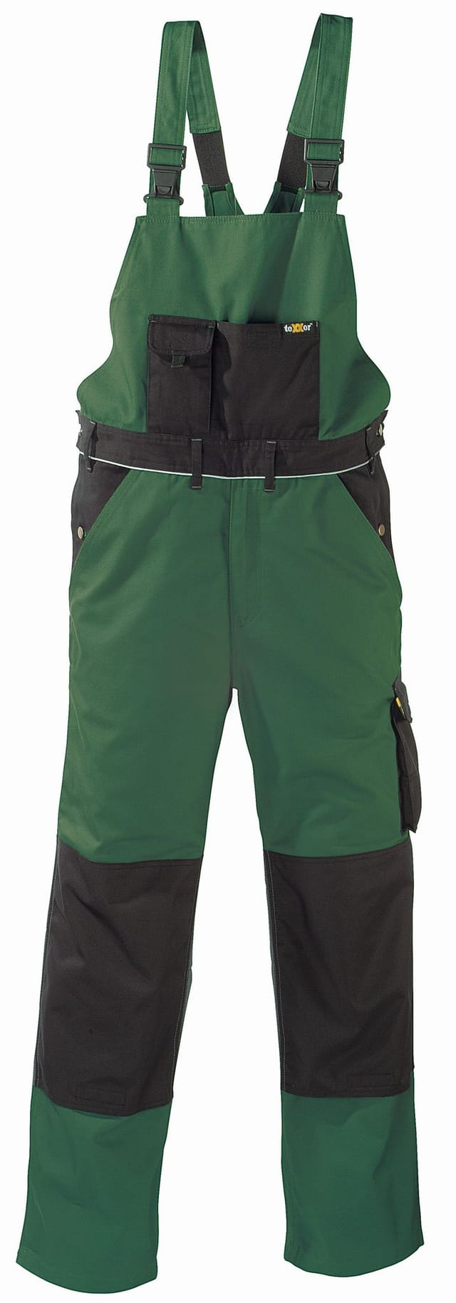 Canvas (320 G/m²) Latzhose Amazonas Grün/schwarz Größe 42
