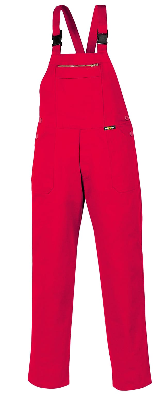 Latzhose 290 G/m² Rot Größe 44