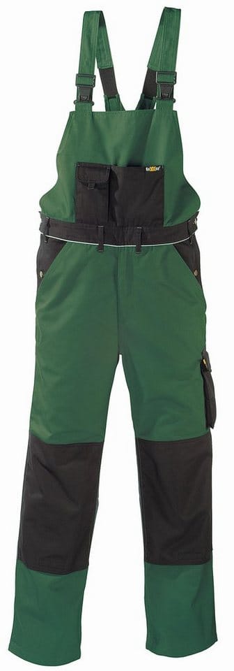 Canvas (320 G/m²) Latzhose Amazonas Grün/schwarz Größe 64