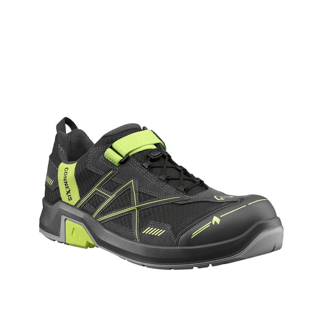 Haix - Sicherheitshalbschuh Connexis Grey/ Citrus Safety T S1p Low Gr. 41 Uk 7.5