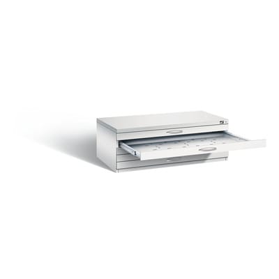 Zeichnungsschrank Lichtgrau/lichtgrau H420xb1100xt765mm Anz.schubl.5