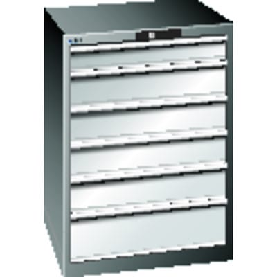 Schubladenschrank Bxtxh 717x725x1000mm, 36x36e 6 Schubl. 75kg, Key Lock Ral7035
