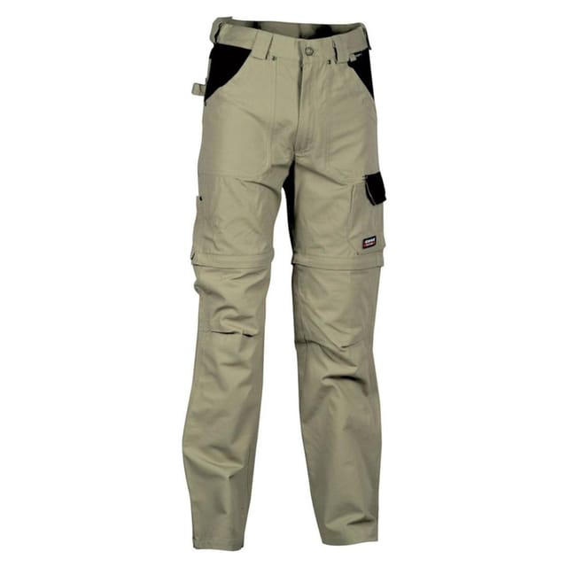 2 In 1 Profi Arbeitshose Cofra Helsinki, 100% Baumwolle Khaki 58