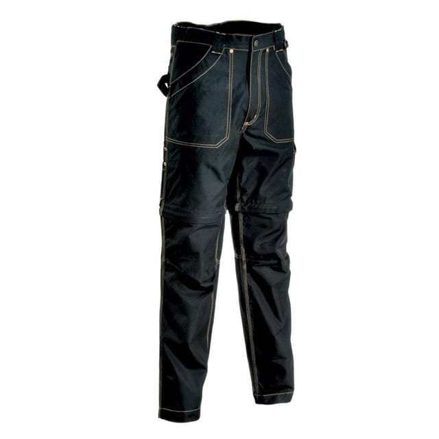 2 In 1 Profi Arbeitshose Cofra Helsinki, 100% Baumwolle Schwarz 44