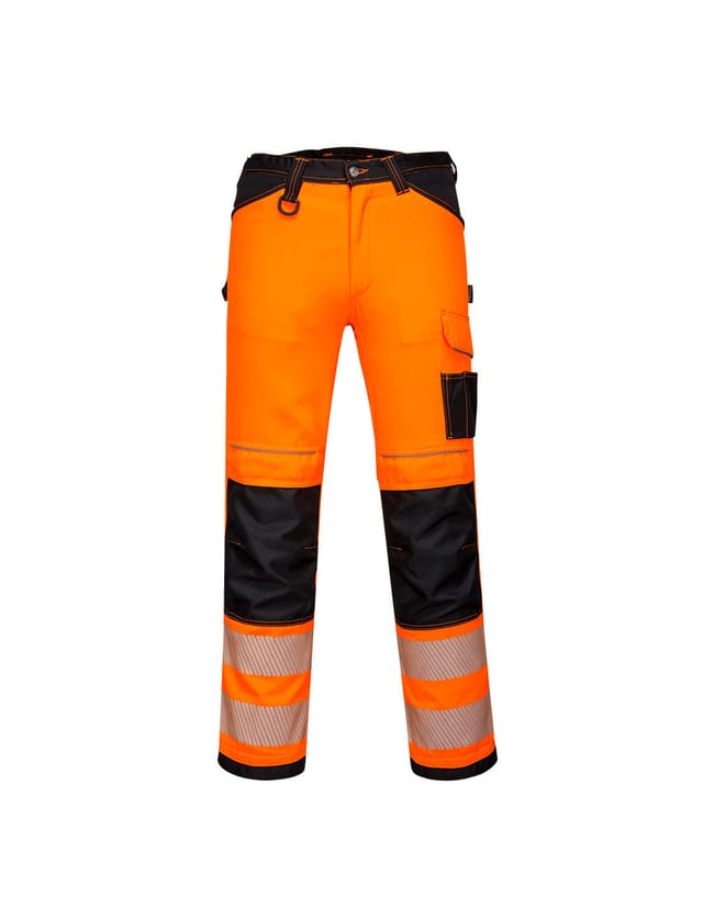 Arbeitshose Pw3 Hi-vis Orange/schwarz Kurz S - Fr(40) - Uk(32)