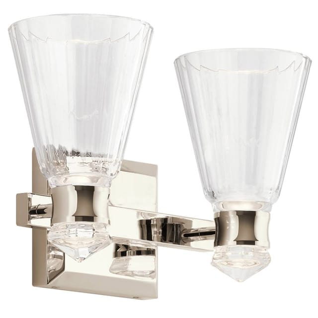 Wandleuchte Wandlampe Badezimmerlampe Led Stahl Glas Ip44 B 36,8 Cm Spotlampe