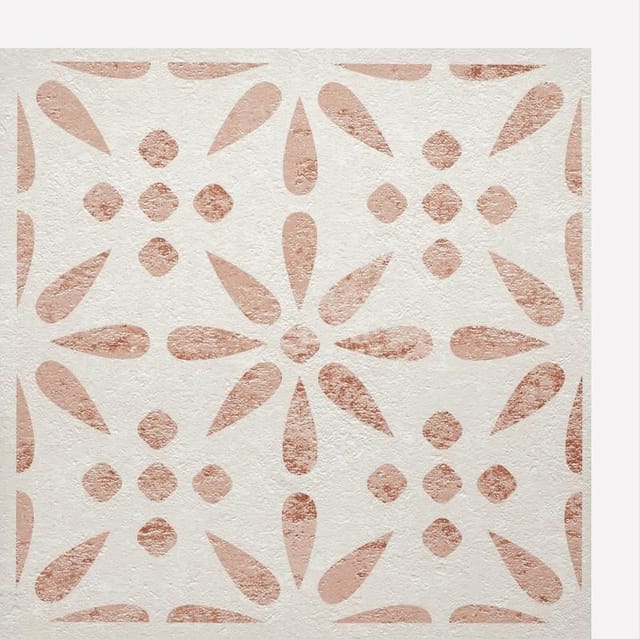 Selbstklebende Wandfliesen Wandfliesen Im Vintage-kachel-design Blumen 30,5x30,5cm Packung Mit 6 - Accessoire