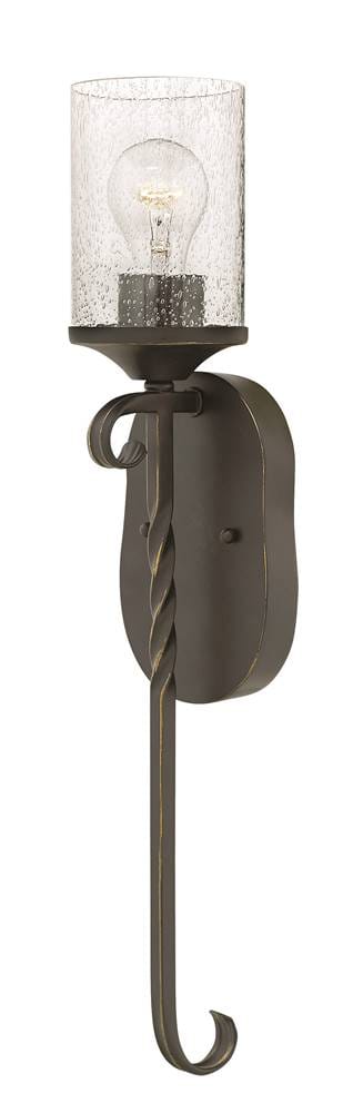 Wandleuchte Wandlampe Wohnzimmerleuchte Flur Glas Klar Schwarz E27 Fassung