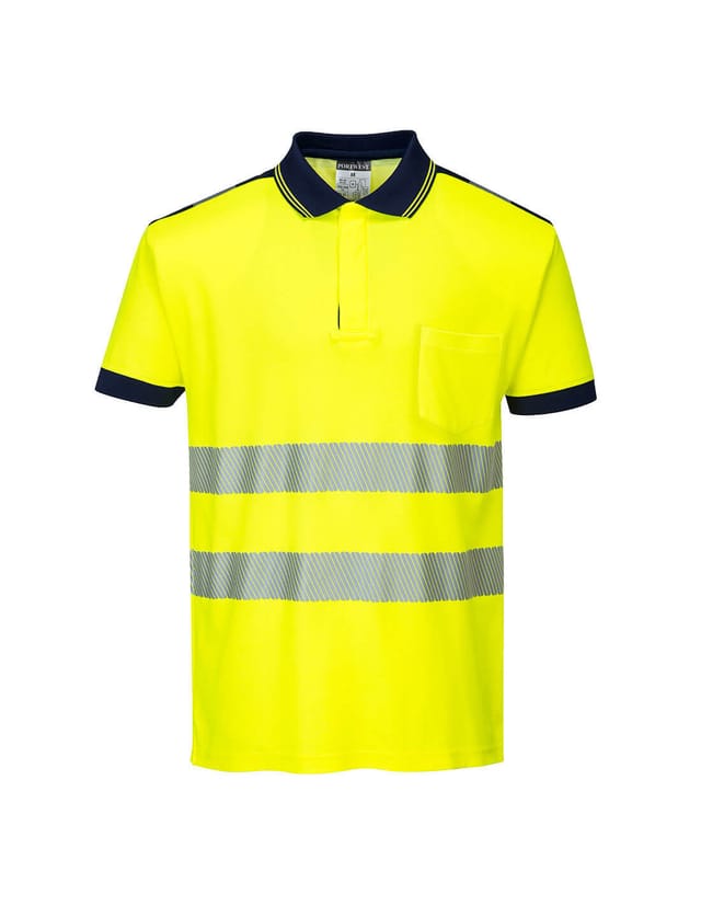 Polo Hv Pw3 Gelb/marine S