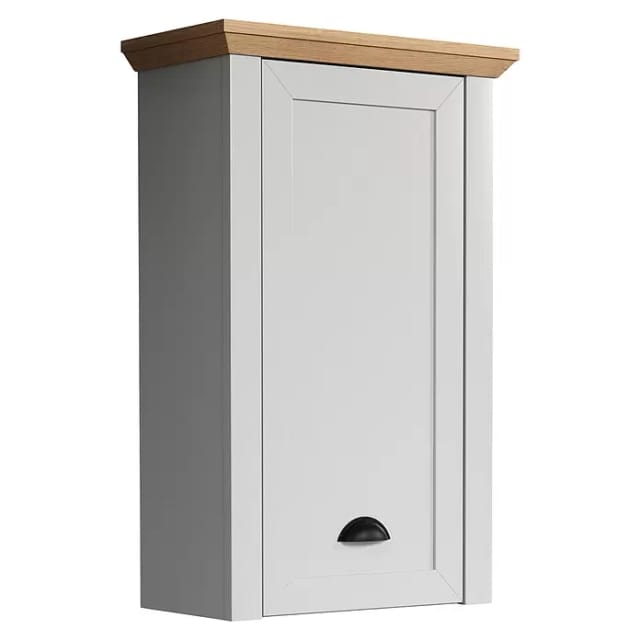 Landside Badschrank Wandaufhang, 1 Tür, Grau.