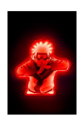 Madcow Naruto Uzumaki Neonlampe Grau 40 Cm Led Usb