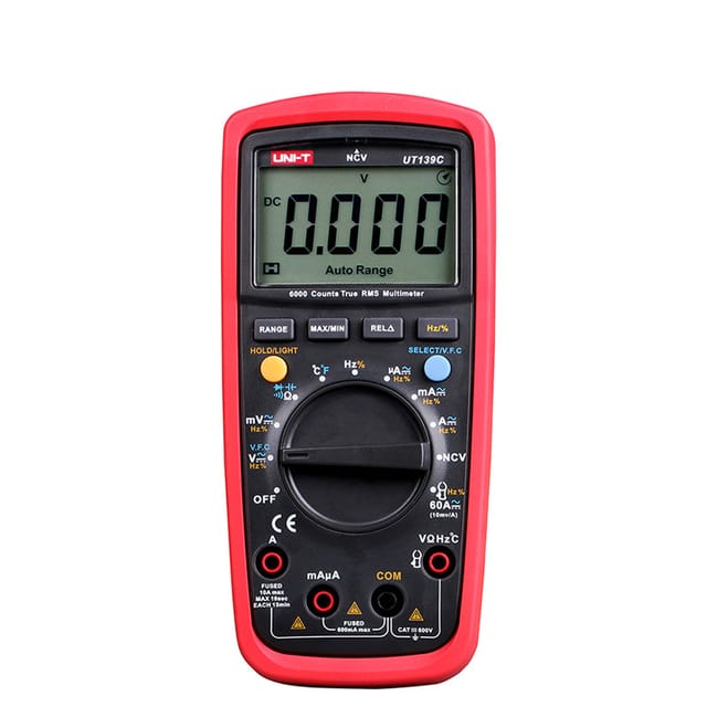 Uni-t - Digitales Multimeter Ut139c Beleuchtetes Lcd 6000 Echteffektivwert Ut139c
