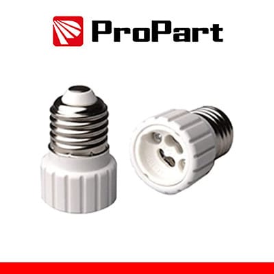 Propart - E27-stecker Zu Gu10-innengewinde Glühbirne Adapter Pel2710
