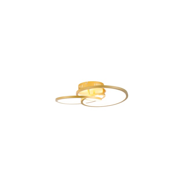 Deckenleuchte Gold 45 Cm Inkl. Led 3 Stufen Dimmbar - Rowin