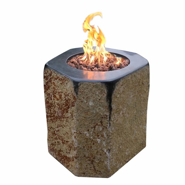 Gasfeuerstelle 'derby' In Naturstein-optik - Elementi