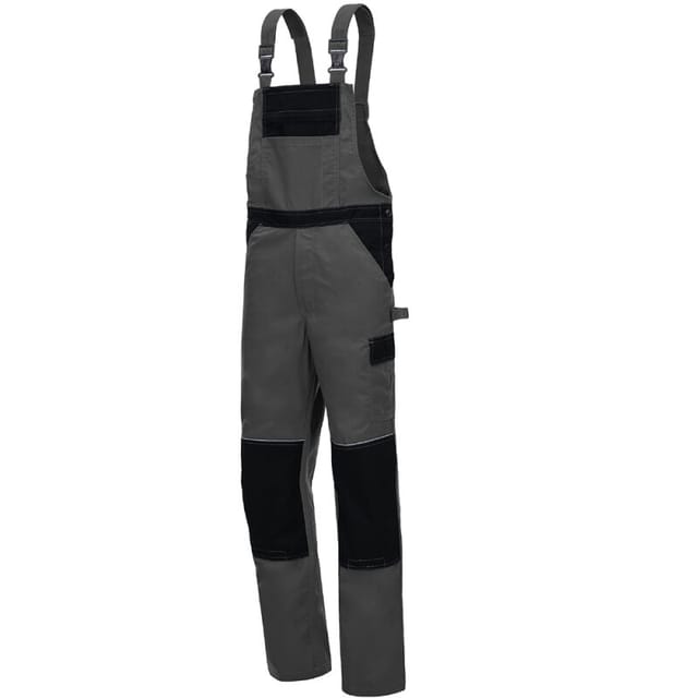 Latzhose Motion Tex Light 7522 Grau / Schwarz Gr. 60 Nitras